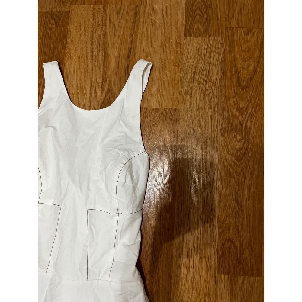 NWT Anthropologie The Kenzie Drop-Waist Midi Dress White Medium - Picture 6 of 9